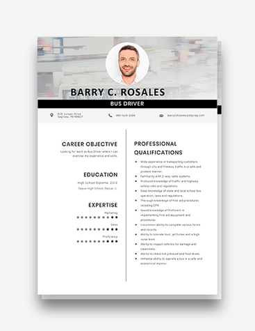 Bus Driver Resume