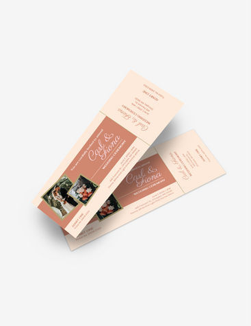 Pastel Wedding Ticket