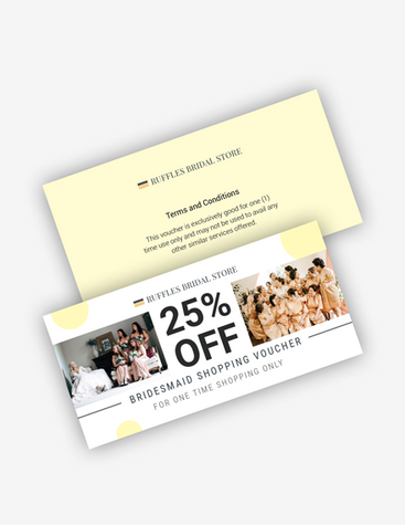 Elegant Bridal Shop Voucher