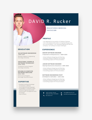 Bright Medical Physician Resume